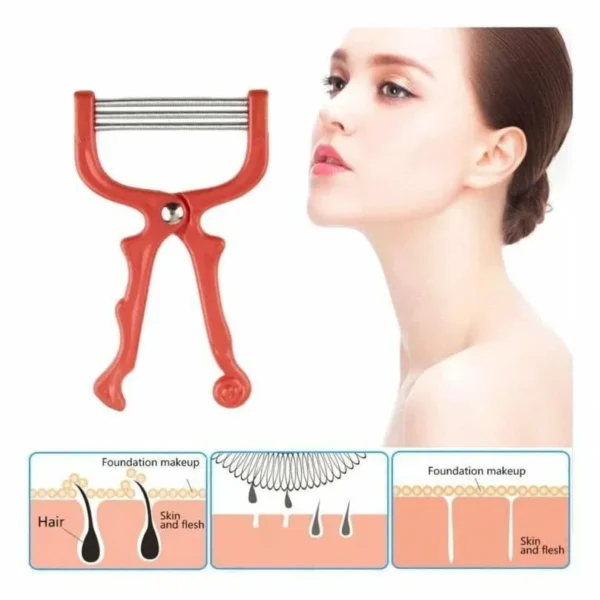 Face Hair Remover for Sensitive Skin, Durable ABS Plastic, Multicolor