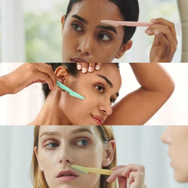 Premium Stainless Steel Face Razors Pastel Colors