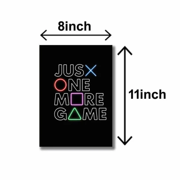Alphabets Design Wall Art & Paintings Gaming Wall Art Set