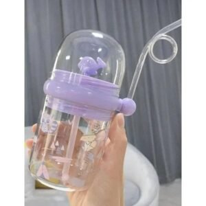 Kids Water Shower Sipper 600ml ABS Plastic Transparent