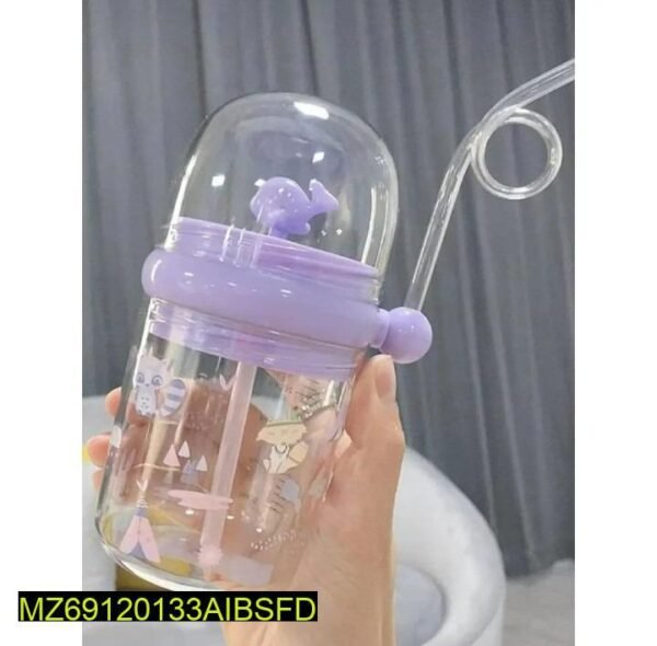 Kids Water Shower Sipper 600ml ABS Plastic Transparent
